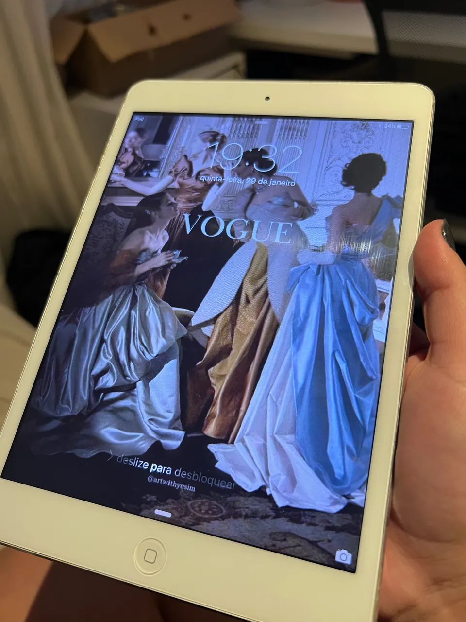 iPad Mini 1 + Capa Magnética com Teclado Bluetooth - Foto 3