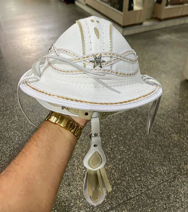 Chapéu em couro legitimo Dominguinhos - Foto 4