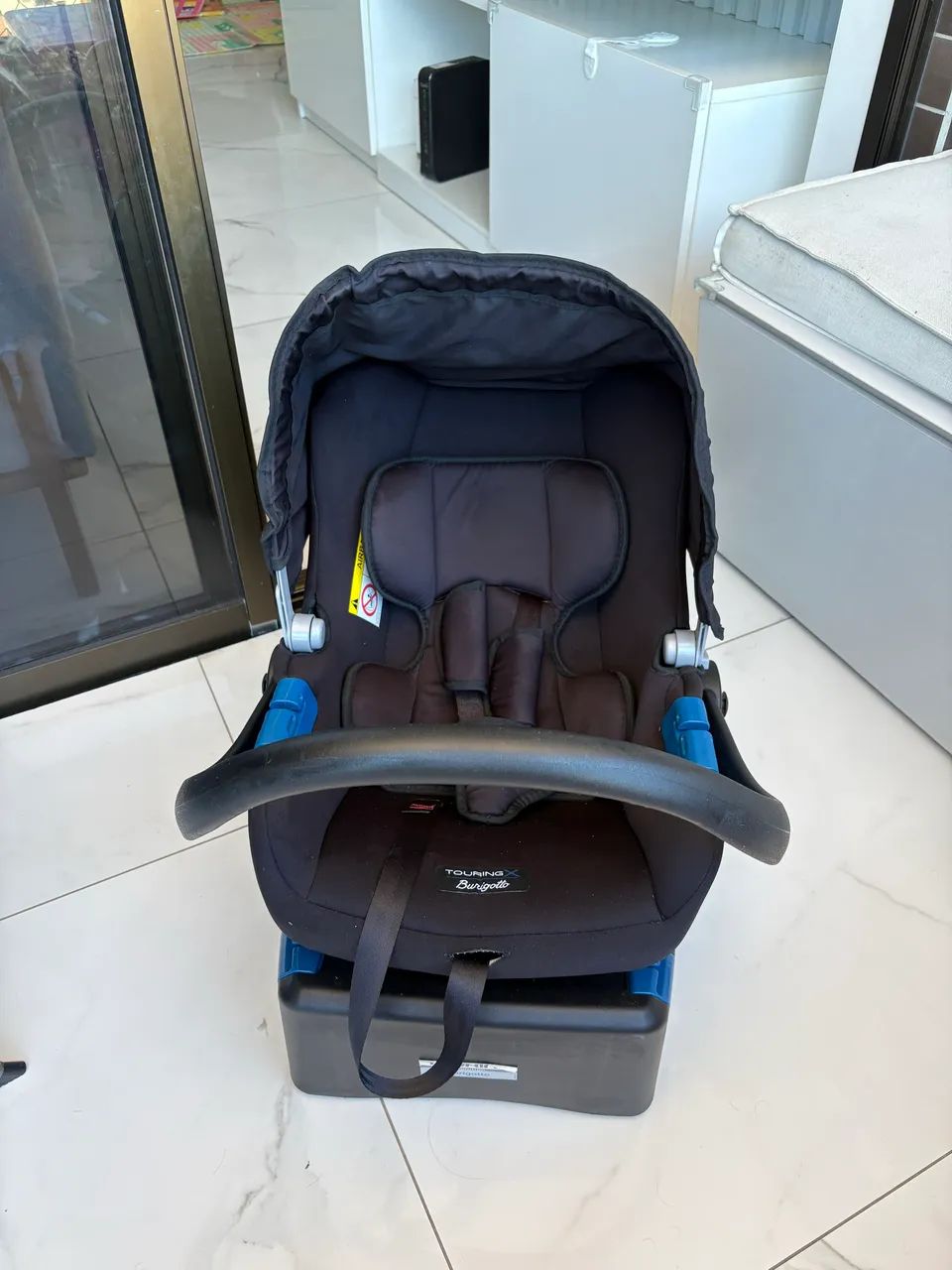 Bebê conforto Burigotto com base para carro  - Foto 2