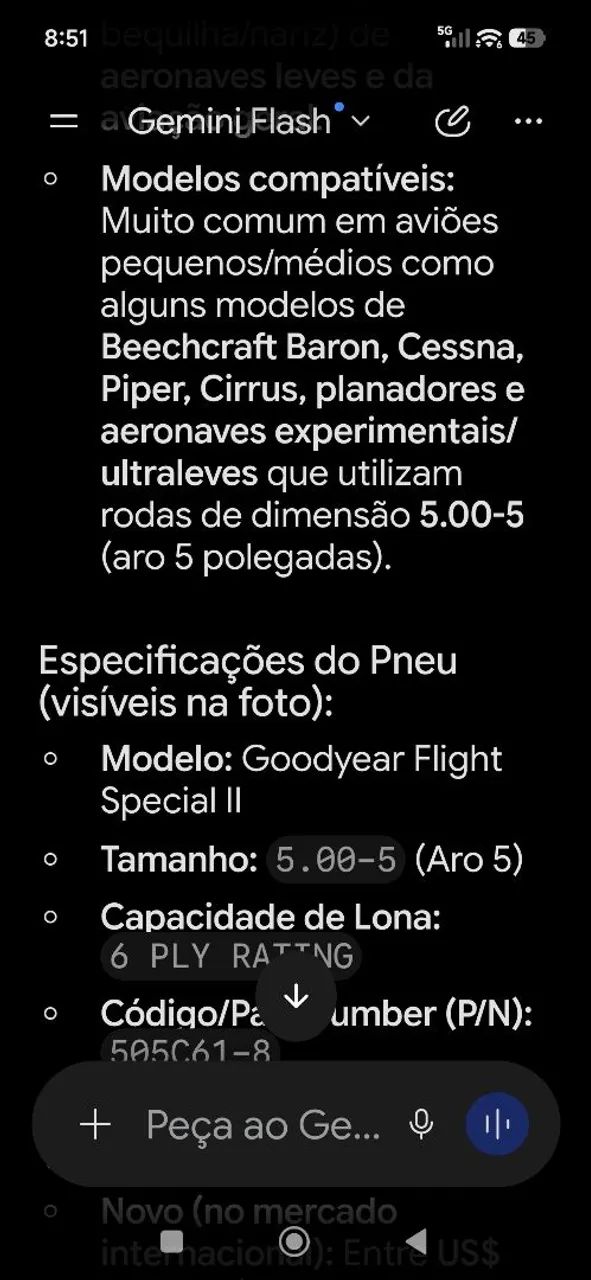 Pneu Avião usado  - Foto 5