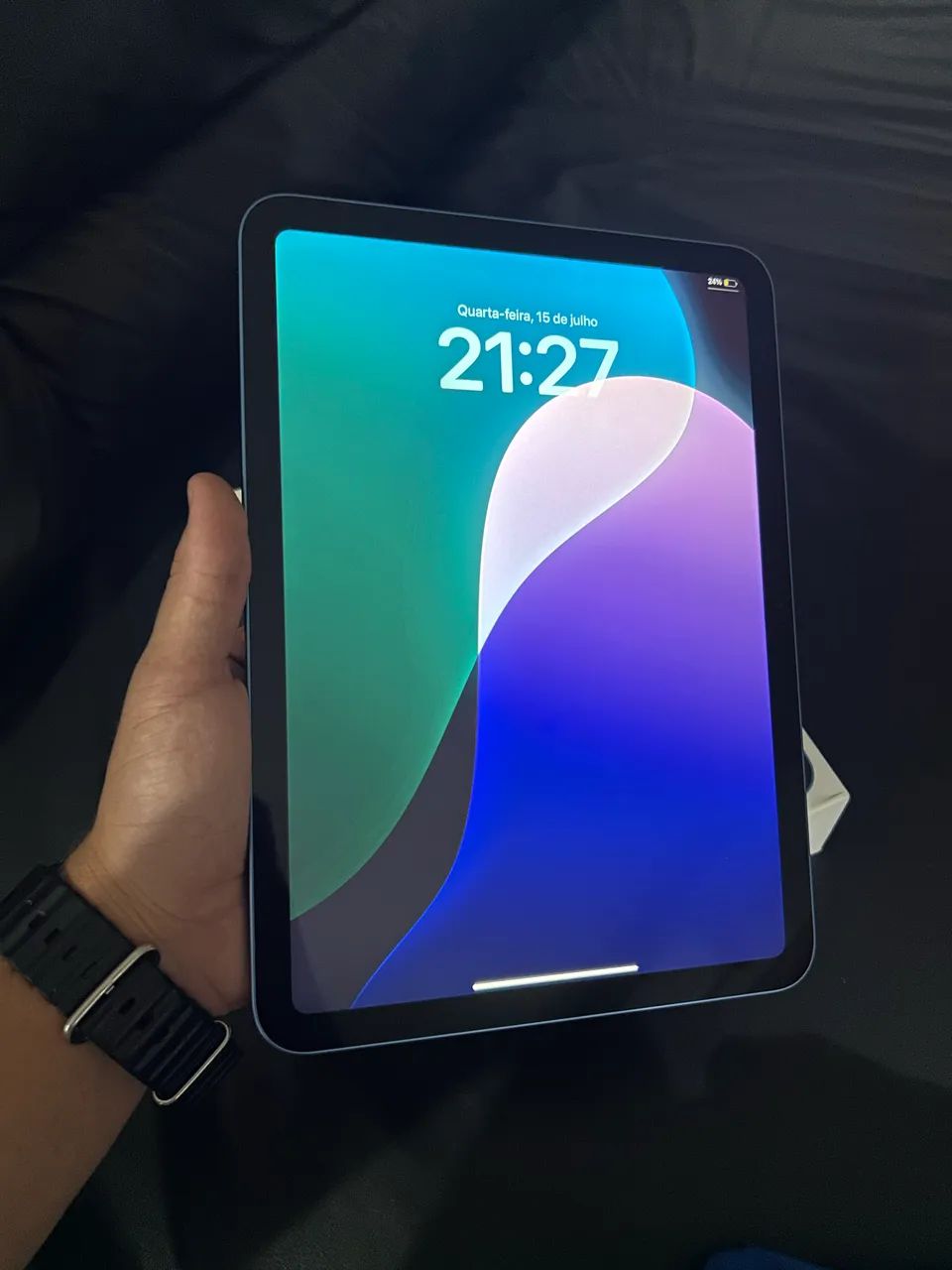 iPad 10ª Geração 256GB - Azul - Foto 2