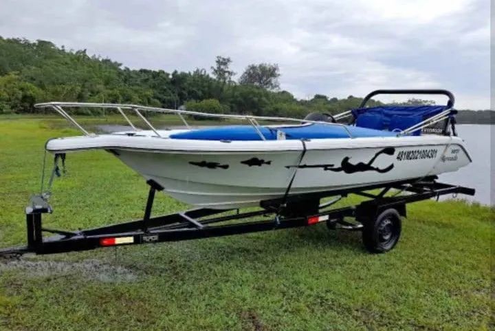 Lancha 40hp. 16 pés/ 5 pessoas . - Foto 2