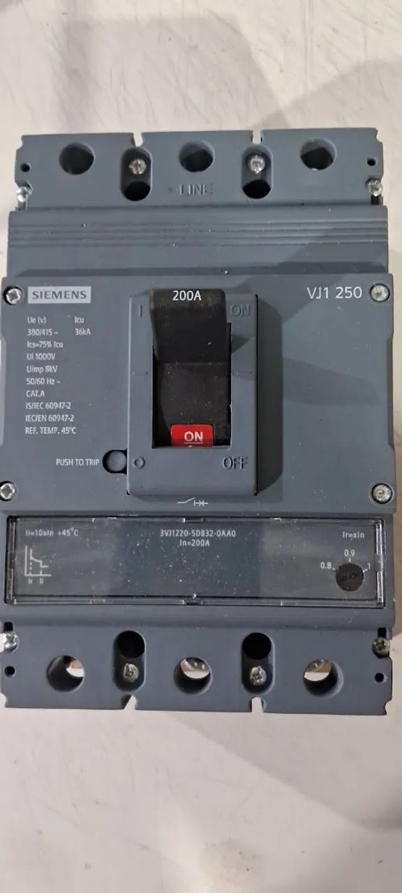 DIJUNTOR SIEMENS 200A NOVO - Foto 4
