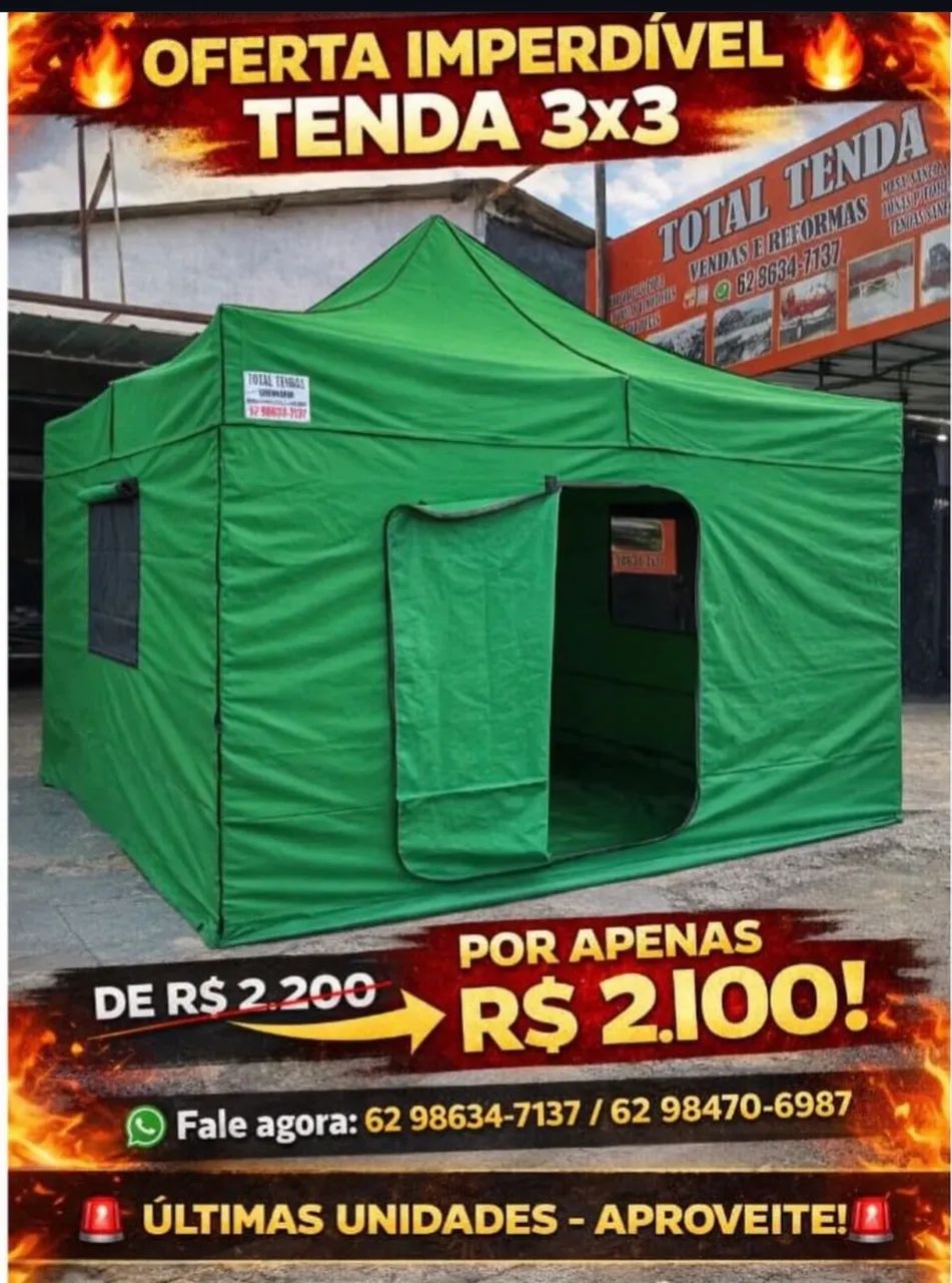 Tenda camping 3x3 