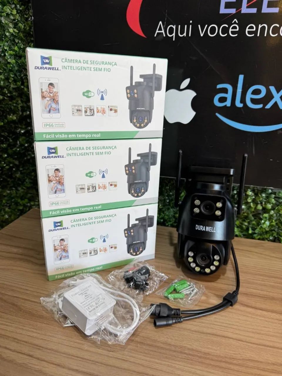 Câmera de Segurança Externa Lente Dupla Preta APP YOOSEE Durawell - PRODUTO NOVO - Foto 2
