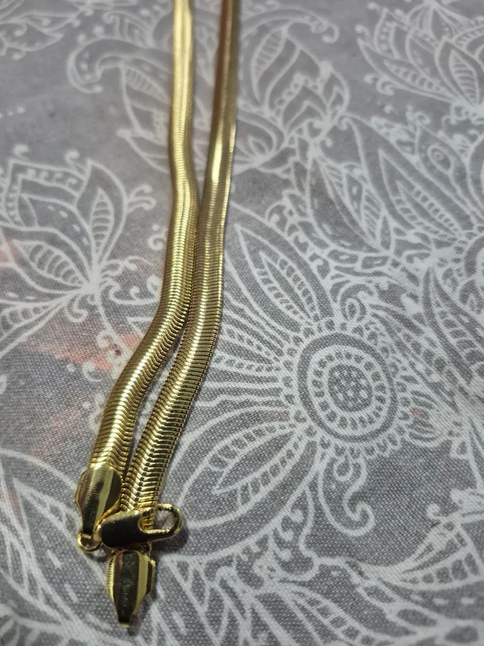 Corrente tipo serpente folhada  - Foto 3