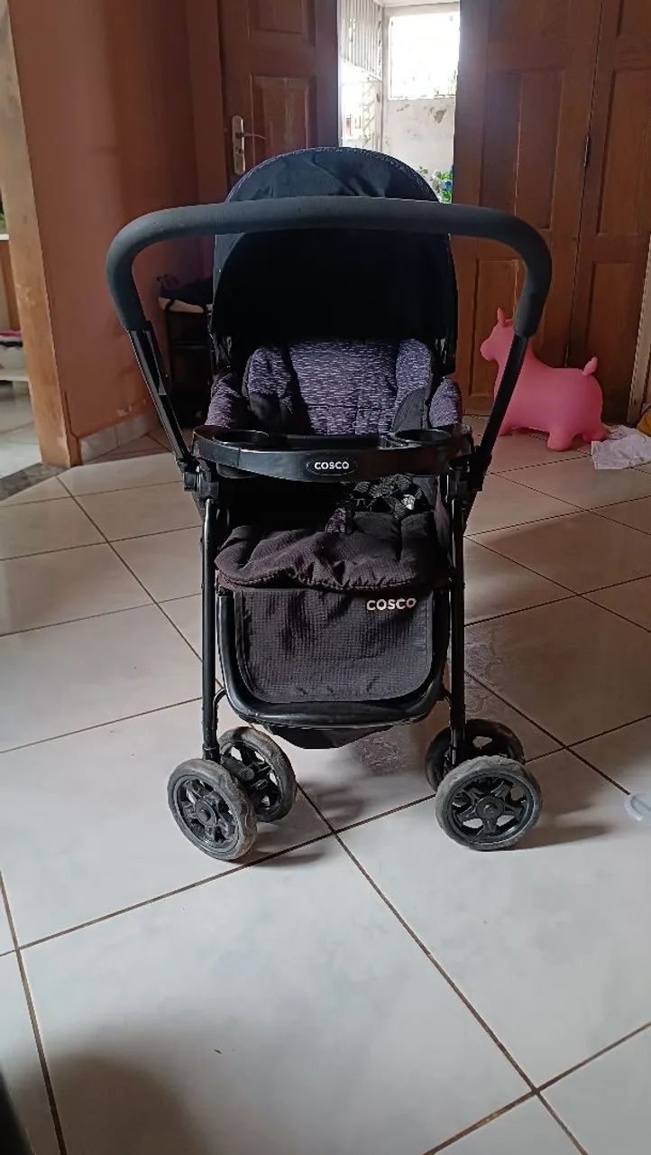 Kit Carrinho + Bebê conforto Cosco - Foto 5