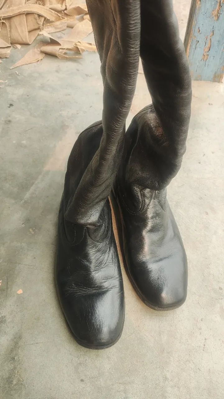 Bota de Couro (produção artesanal) - Foto 2