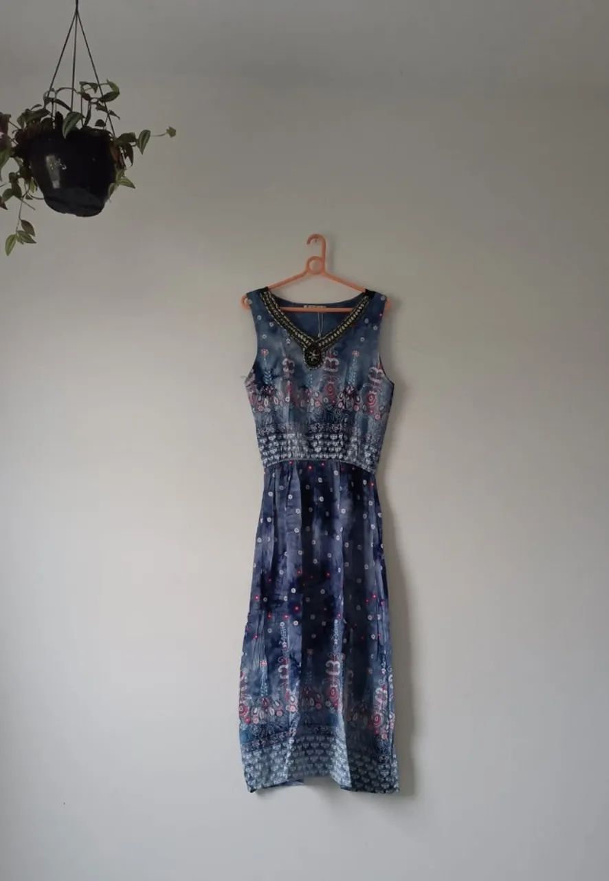 Vestido Boho Azul | Leve e Elegante