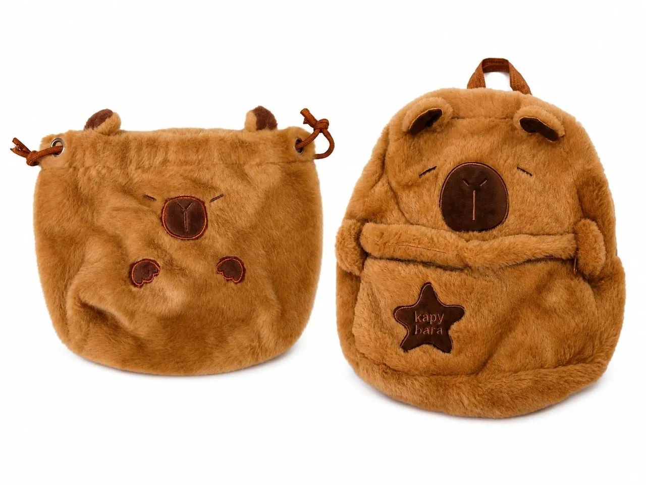 Conjunto camiseta e bolsa de capivara