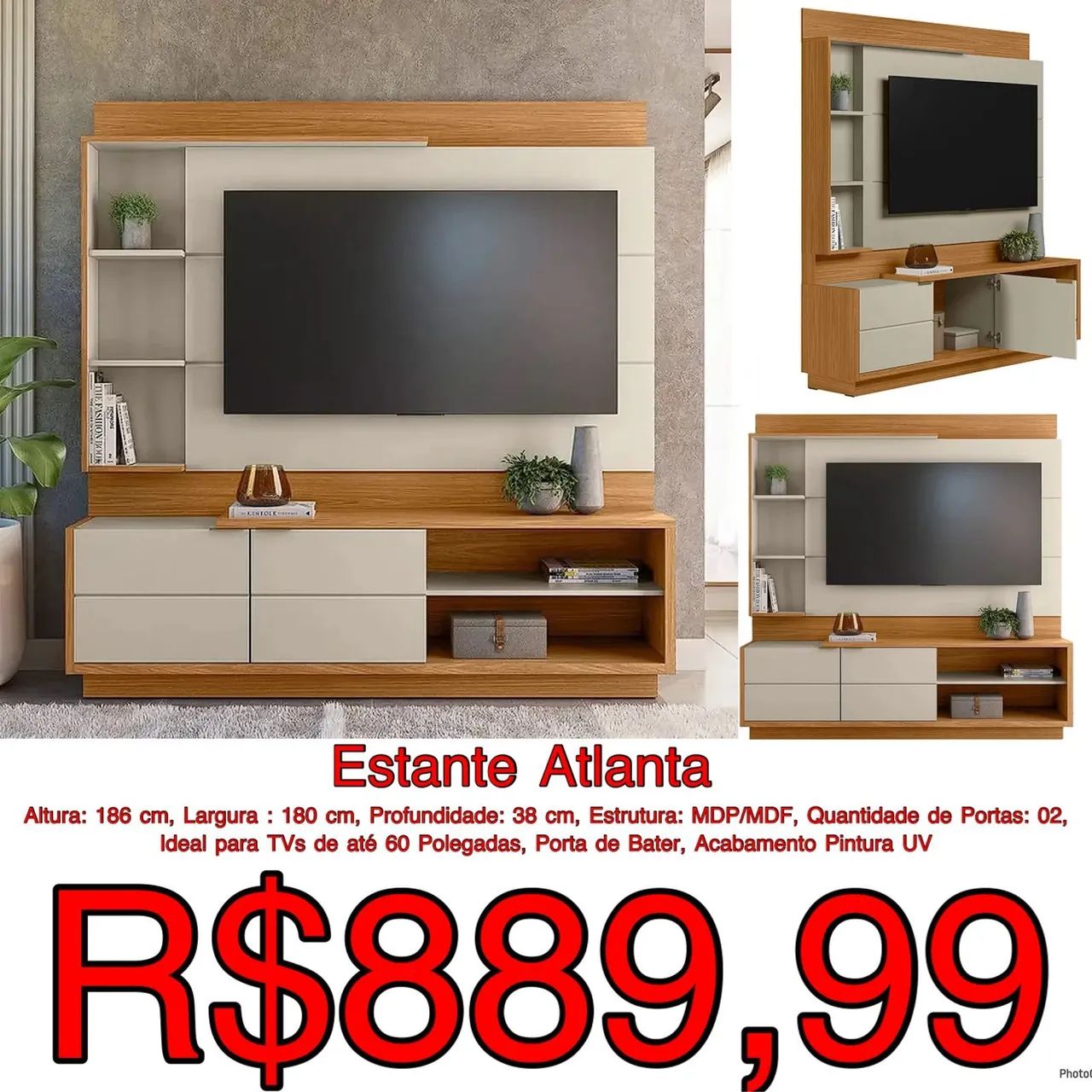 Estante Atlanta 60"