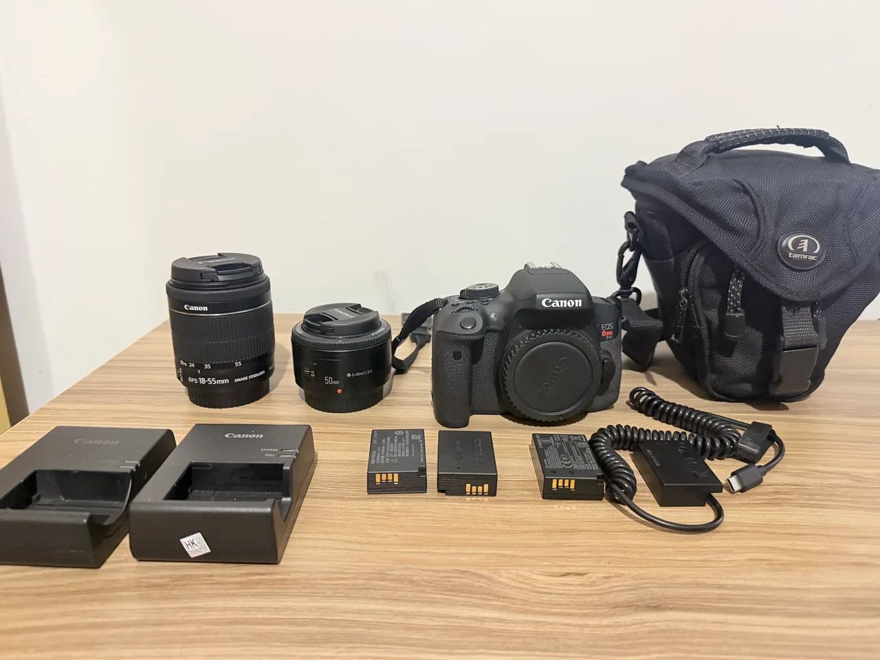 Câmera t6i com 2 lentes e acessórios  - Foto 3