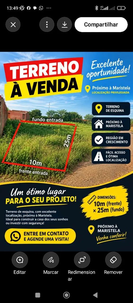 Terreno a venda 