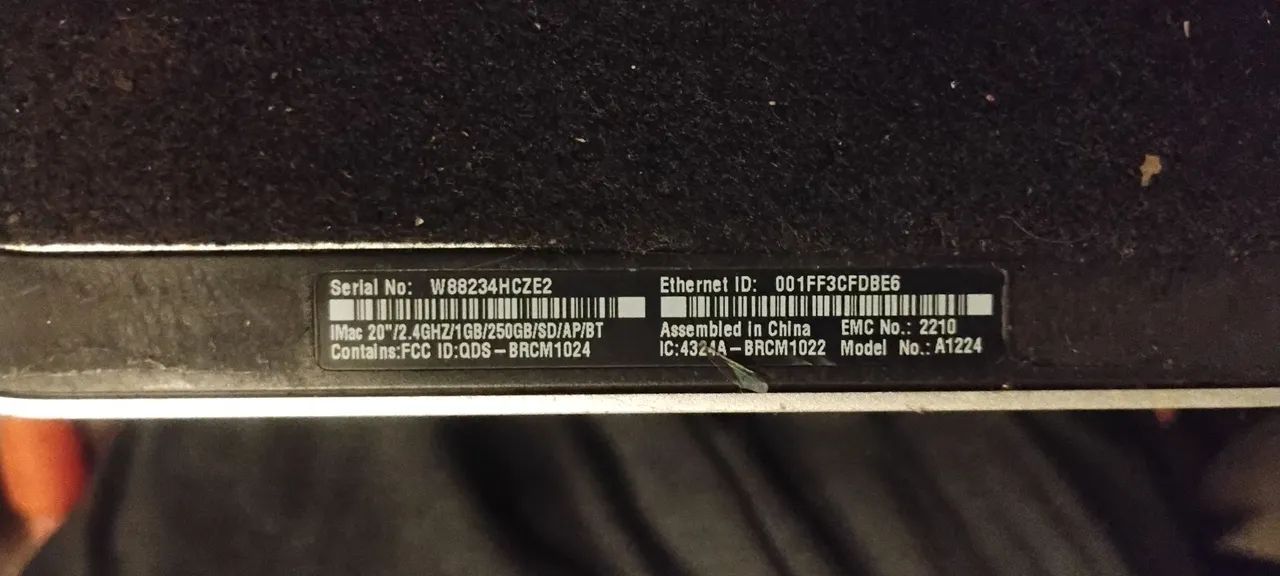 Apple iMac 20" ? Modelo A1224 ? EMC 2210 - Foto 4