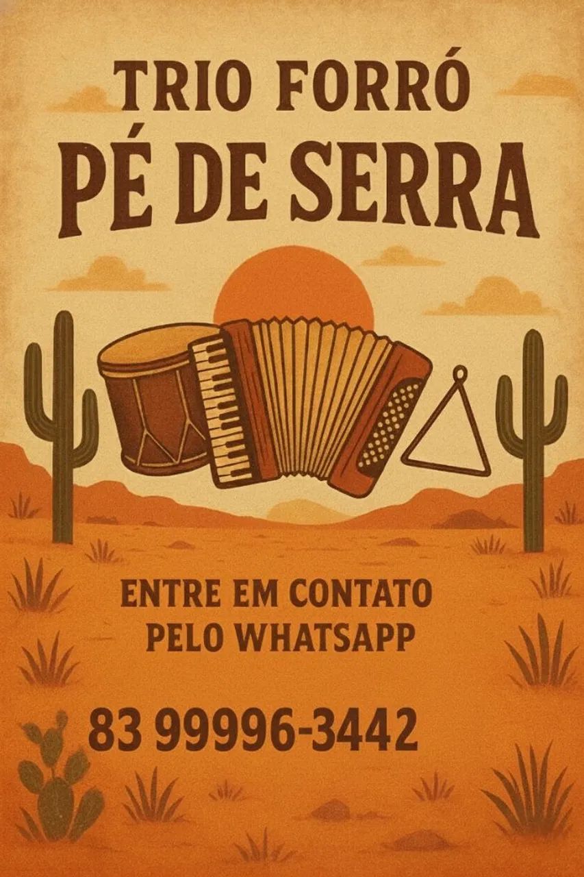 Trio forró pé de serra para eventos 
