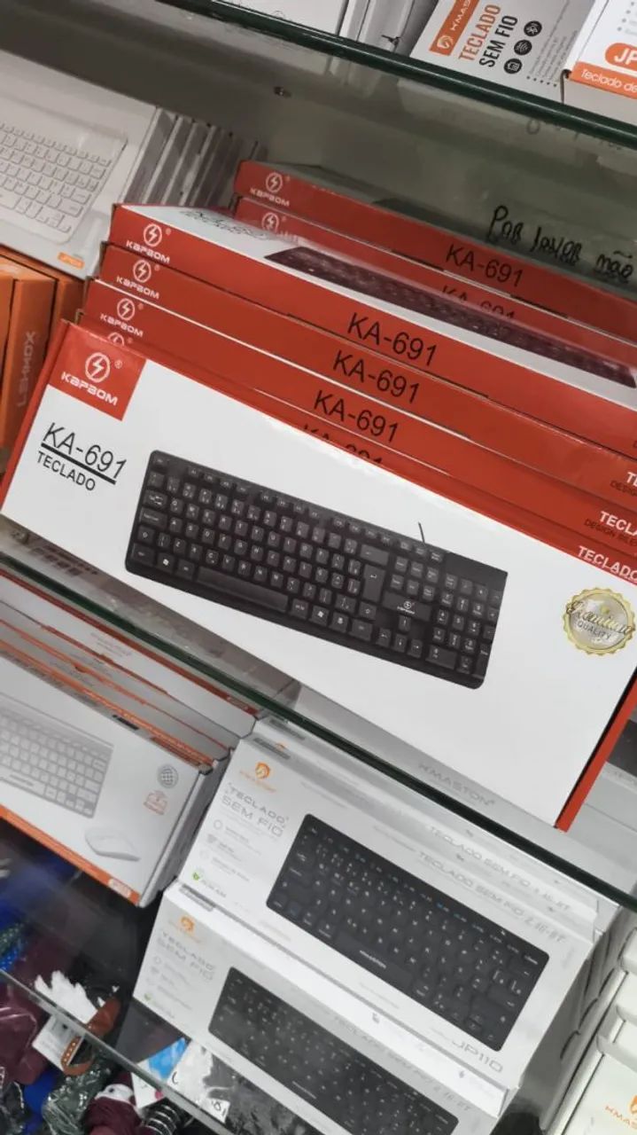 Kit teclado e mouse com ou sem fio  - Foto 3