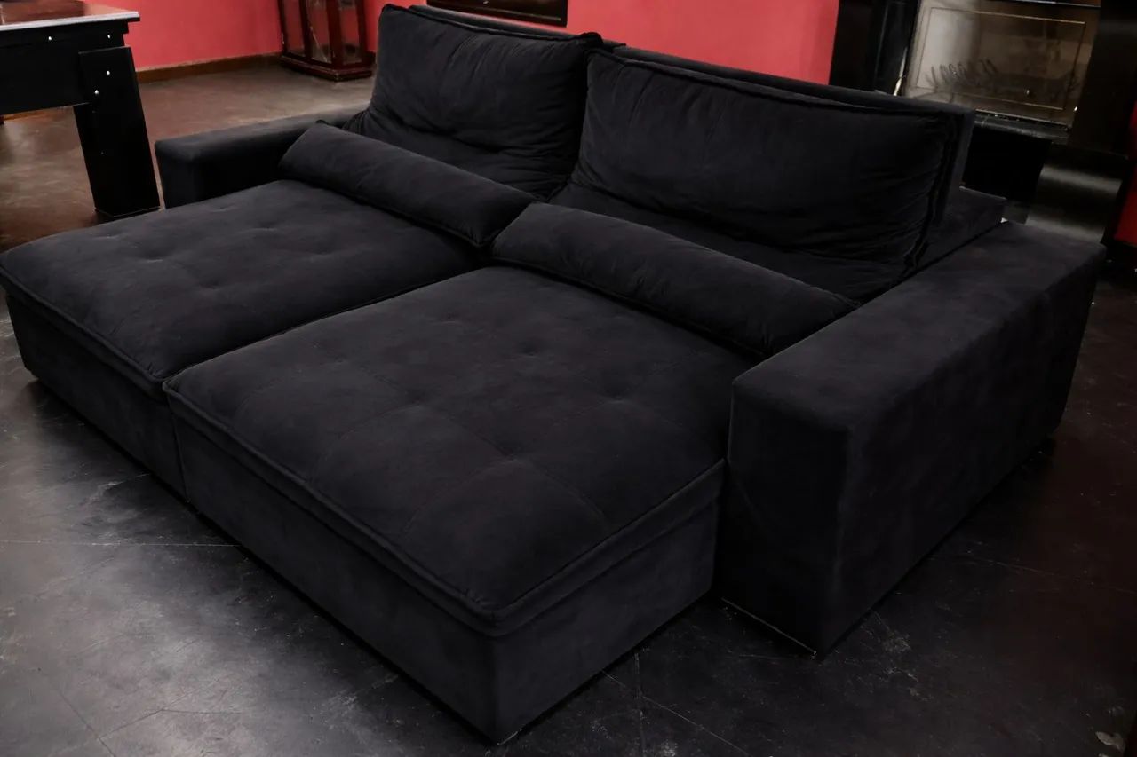 Sofá preto 2,50M