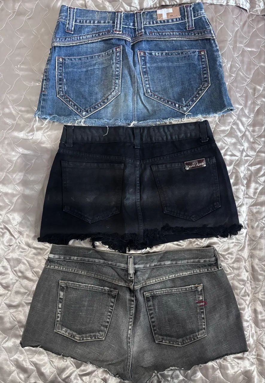 Lote shorts e saia super curto - Foto 3