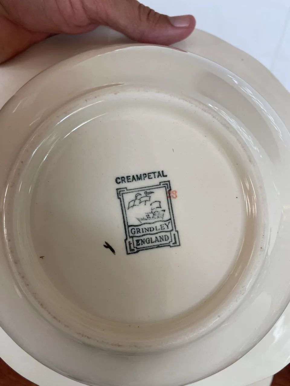 Sopeira Inglesa Grindley - Padrão Creampetal Inglaterra | Década de 1940 - Foto 3
