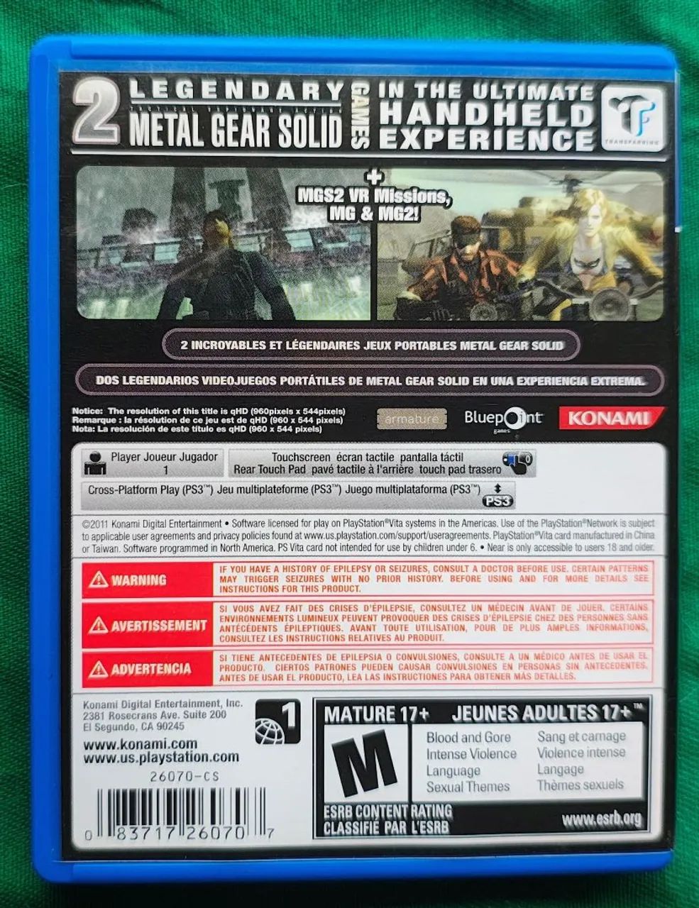 Metal Gear Solid HD Collection = R$: 200 - Foto 4