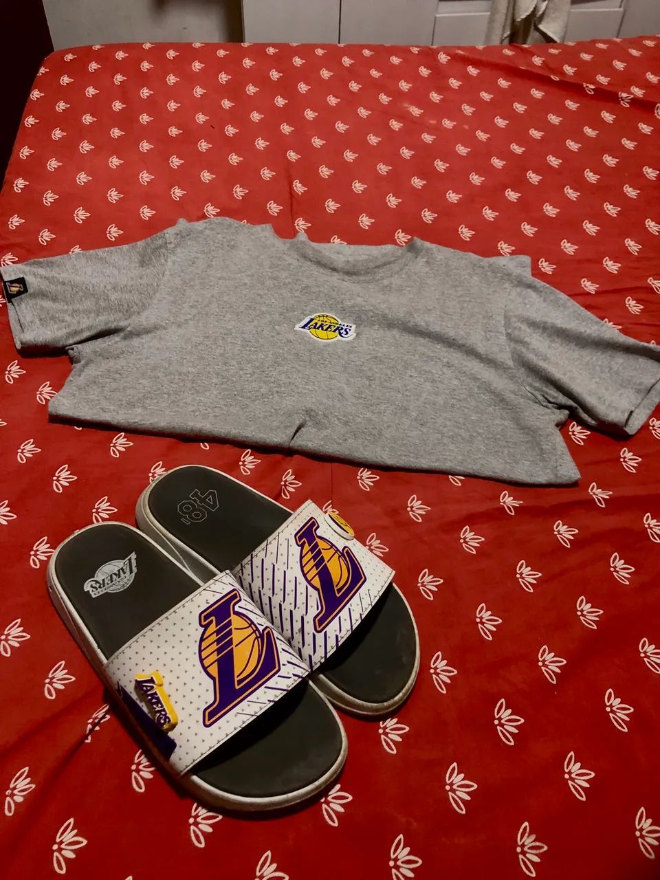 Kit NBA Lakers blusa + chinelo original  - Foto 3