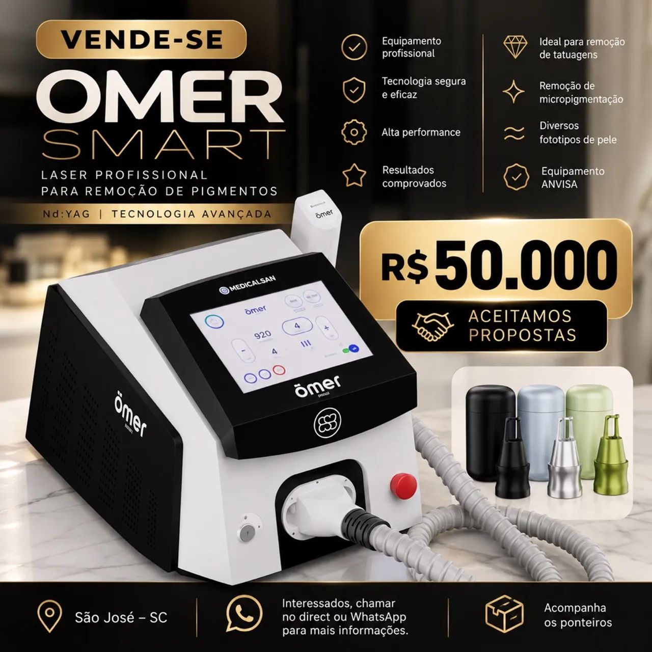 Laser para remoção de tatuagem 