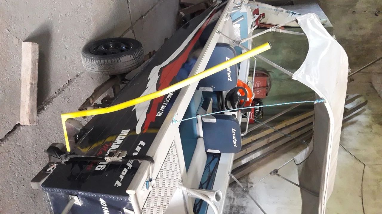 Lancha leve forte motor Yamaha zero - Foto 3