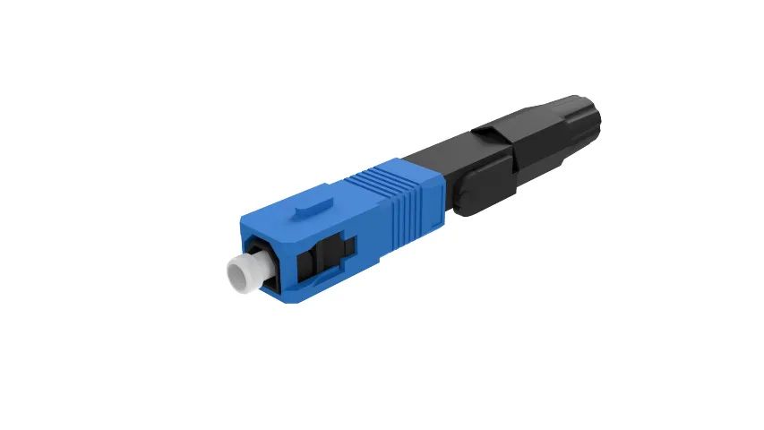 Fast Conector Óptico De Campo Ftth Sc Upc Azul Fibra óptica