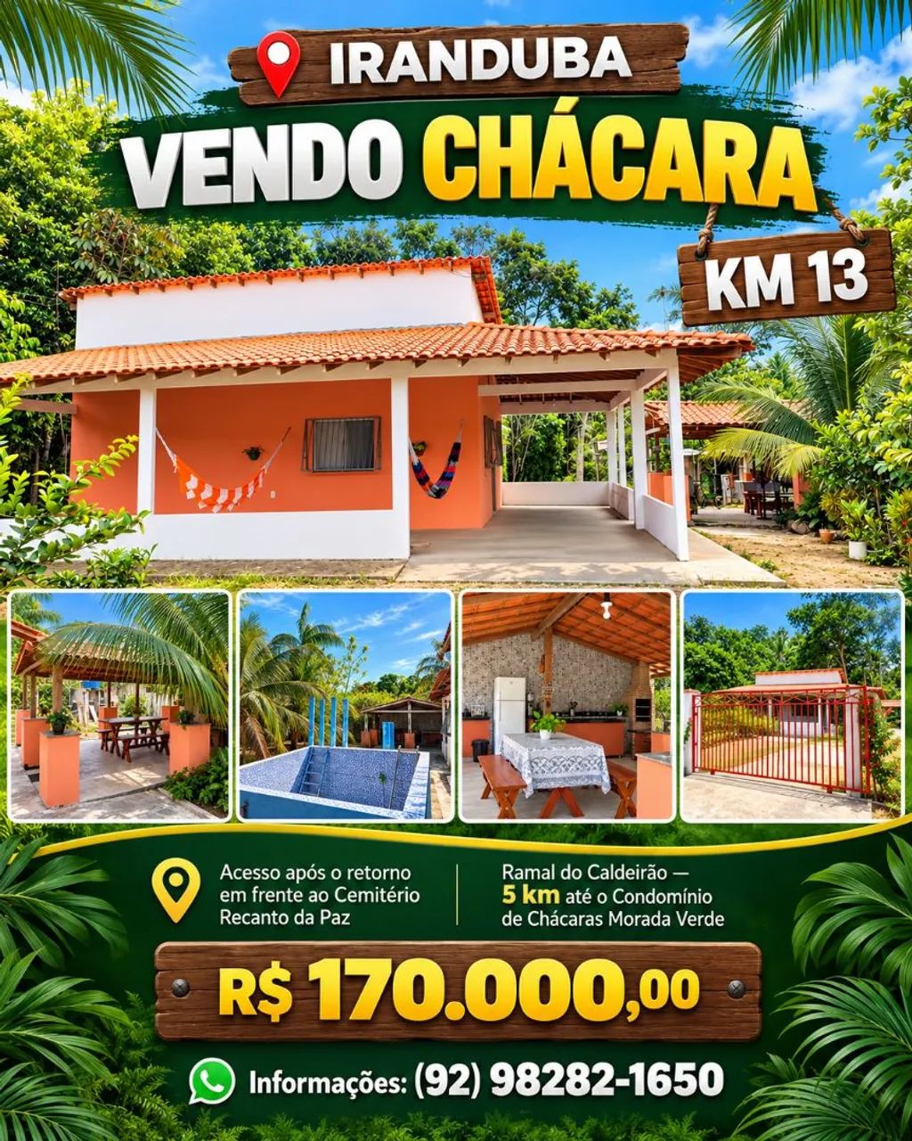 Chácara no Irantuba Ramal do Coqueirão 