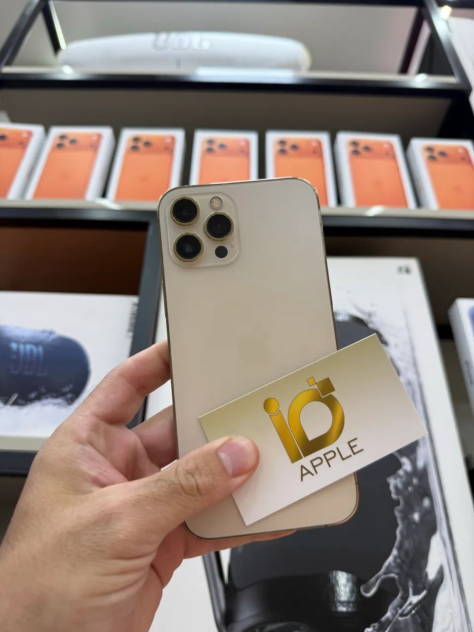 IPHONE 12 PRO MAX 128GB GOLD 5G SEMI NOVO PROMOÇÕES MENSAIS