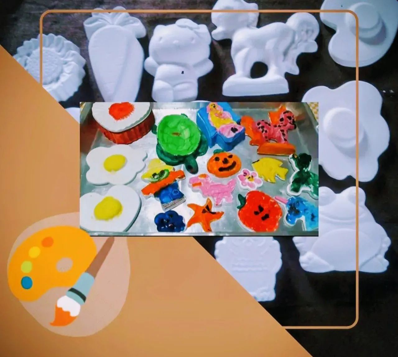 Kits de pintura em gesso infantil  - Foto 2
