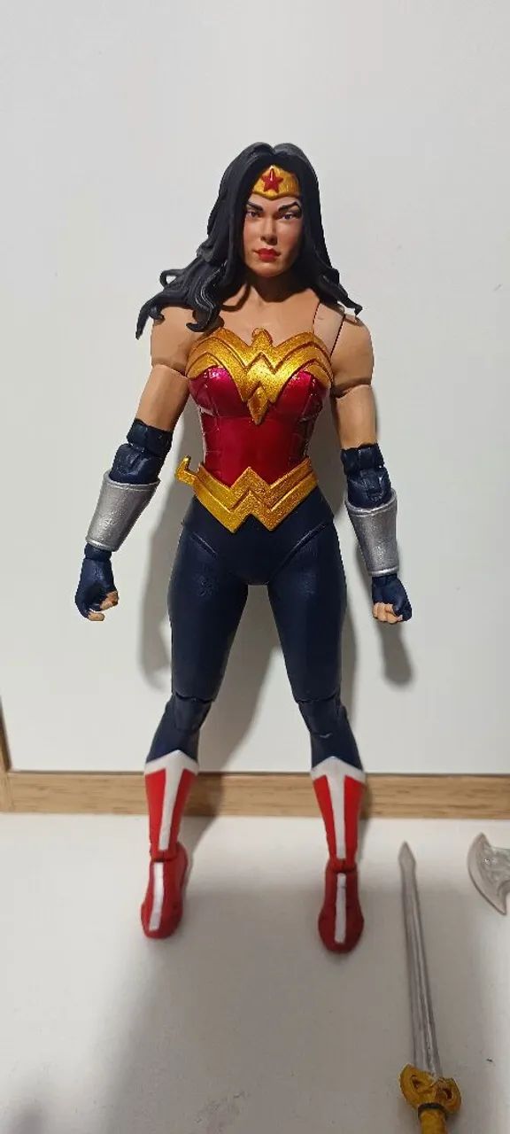 Action figure mcfarlane mulher maravilha repintada  - Foto 2