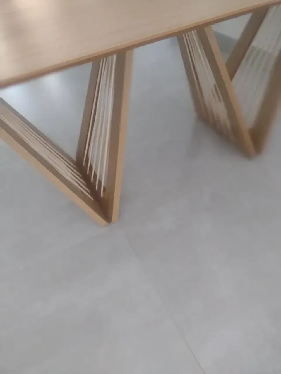 Mesa jantar vidro branco. - Foto 2