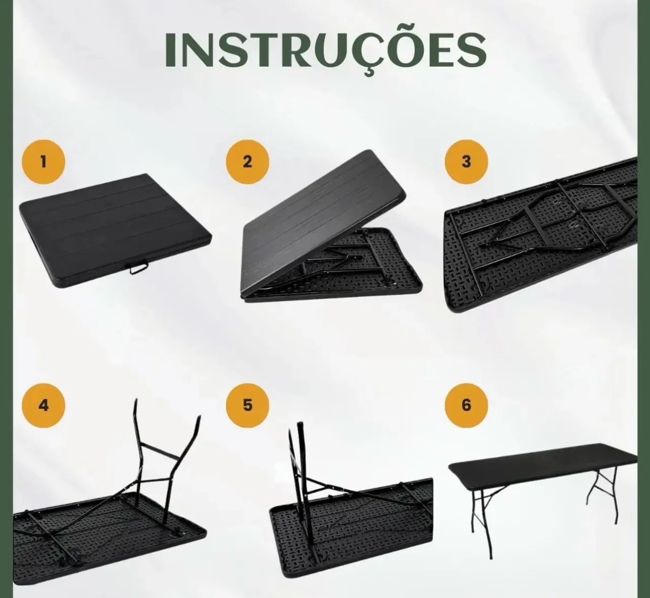 Mesa maleta dobrável com alça  - Foto 4