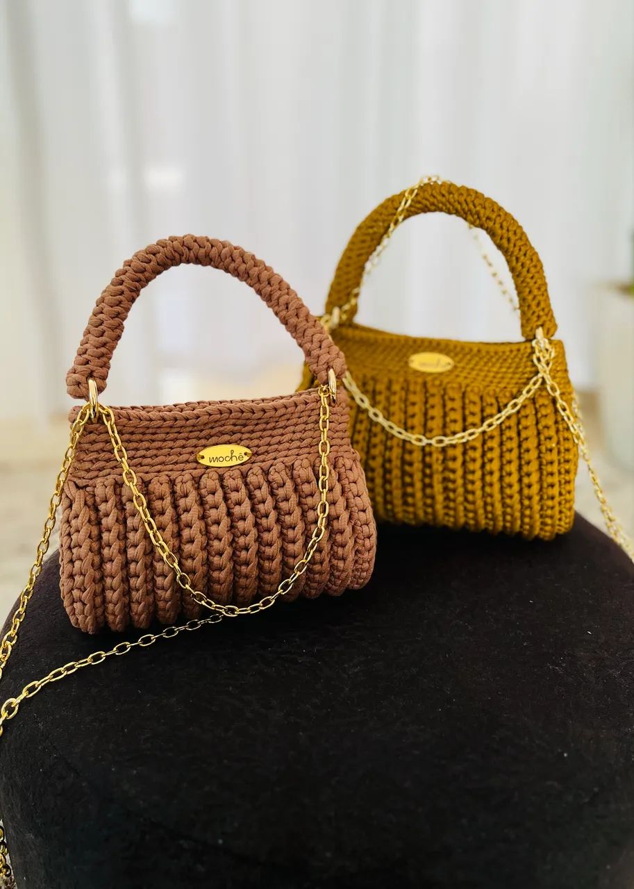 Bolsas crochê de luxo - Foto 3