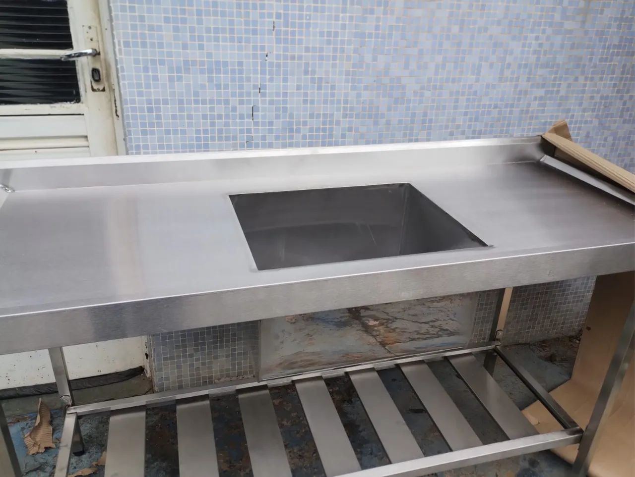 Pia de inox 1,60 x 60 nova  - Foto 3