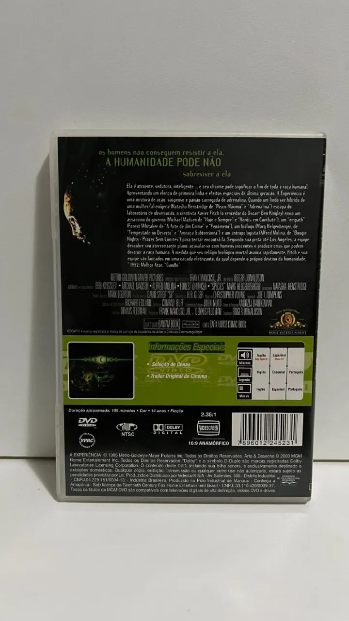 DVD - A Experiência64962164434434122