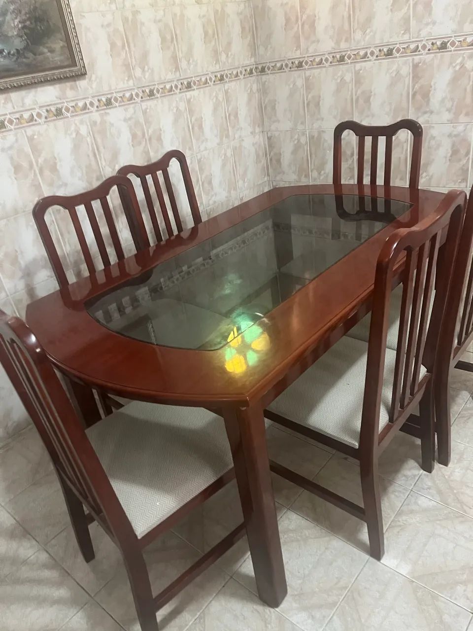 Vendo mesa de mogno - Foto 2