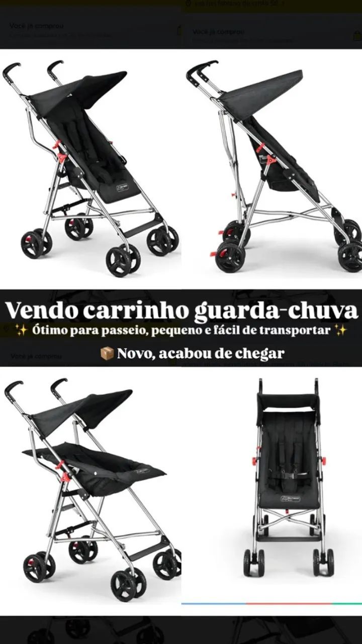 Carrinho de passeio para bebê