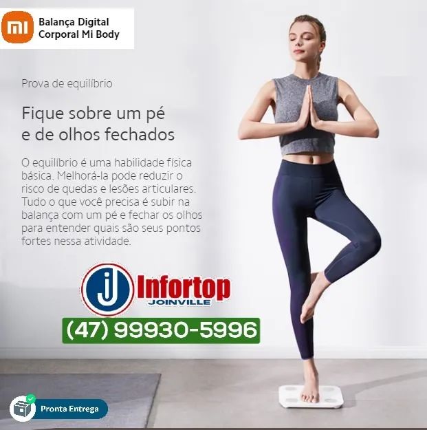 Balança Xiaomi de Bioimpedância 2 Lacrada, Original e com garantia  - Foto 3