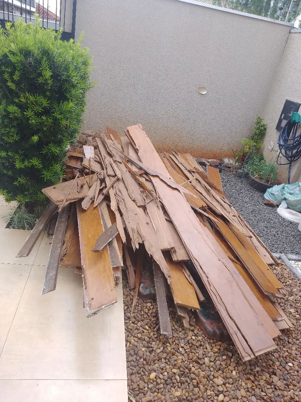 Doação tábua de madeira ipê