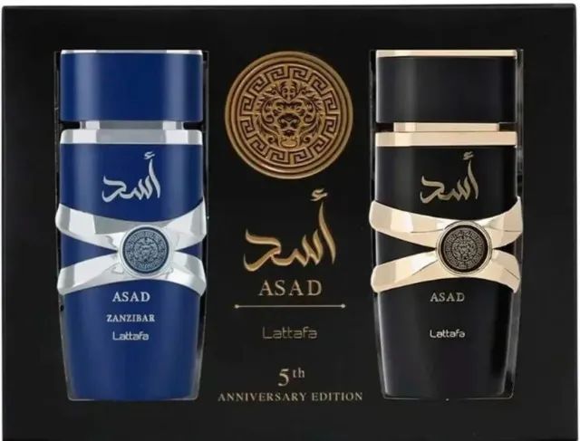Kit perfume Assad Lattafa 2× 100ml
