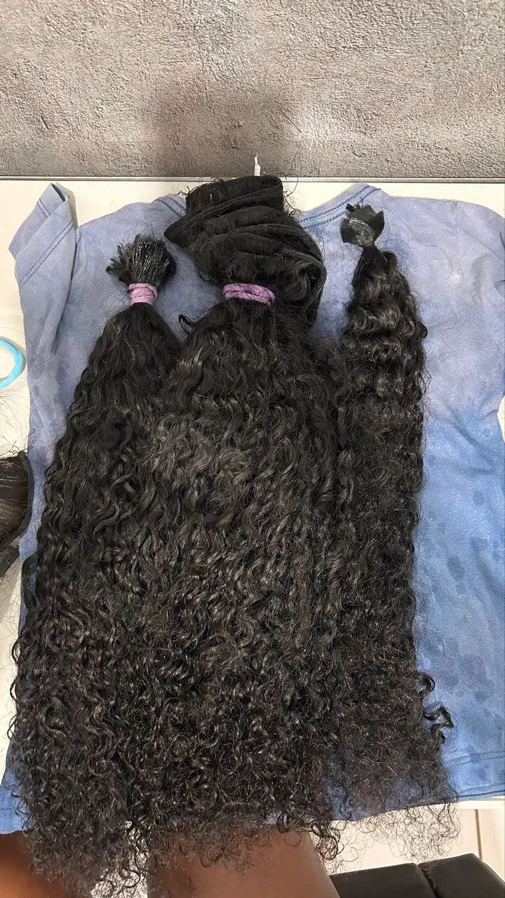 Cabelo cacheado premium 55cm - Foto 2