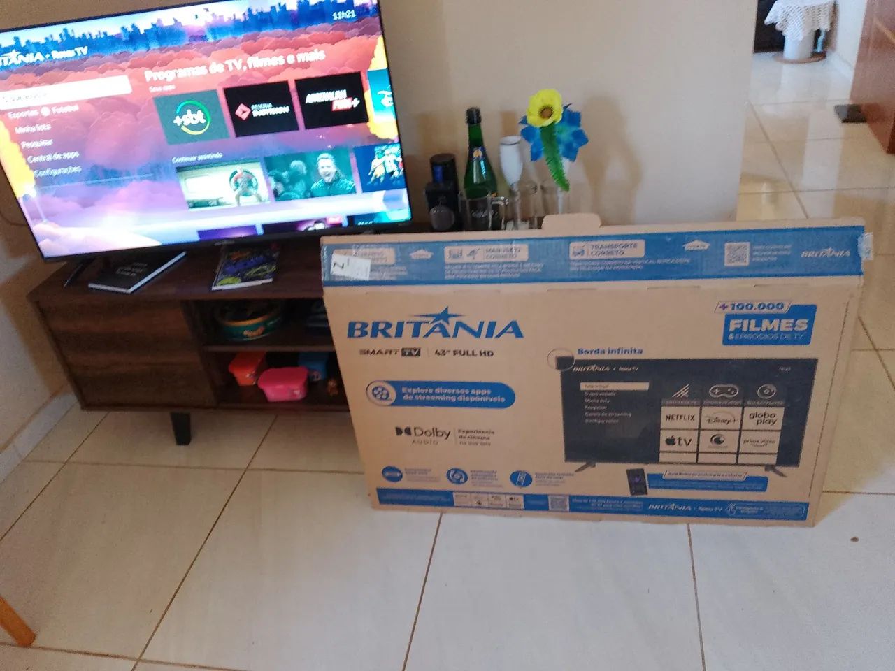 Tv smart 43 Britânia nova - Foto 4