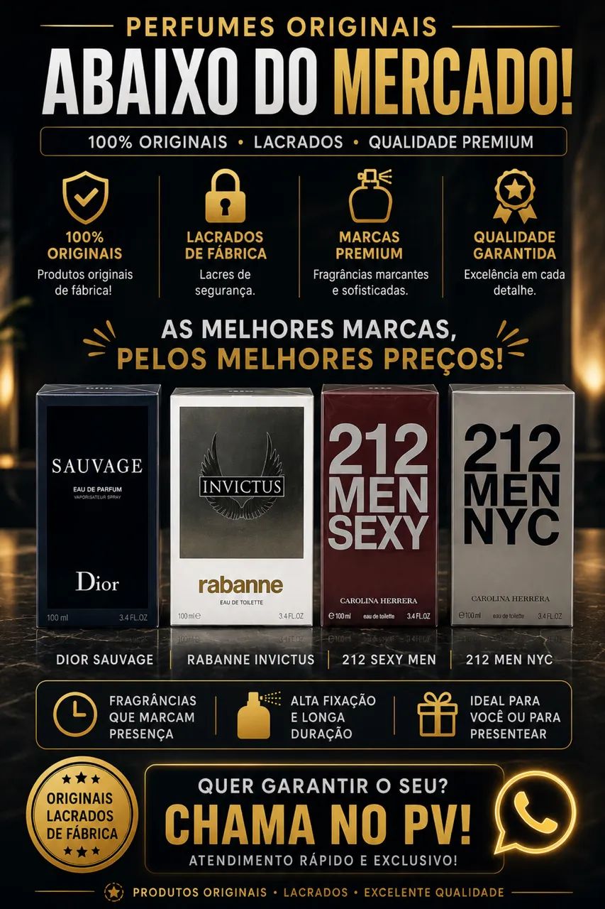 Perfumes masculinos original importado 