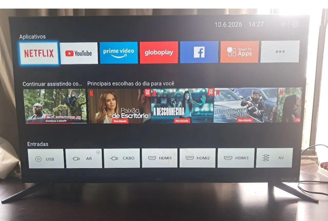 Tv philco 43 polegadas sem grave quase nova sem defeitos tela maravilhosa perfeita sem de - Foto 3