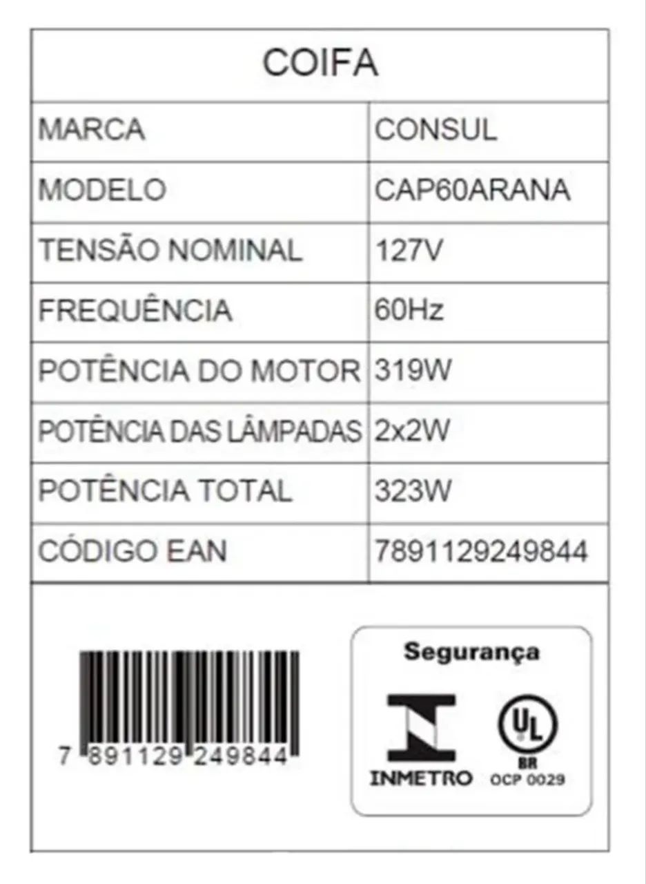 Coifa de cozinha cônsul 90cm NOVA E NUNCA USADA  - Foto 5