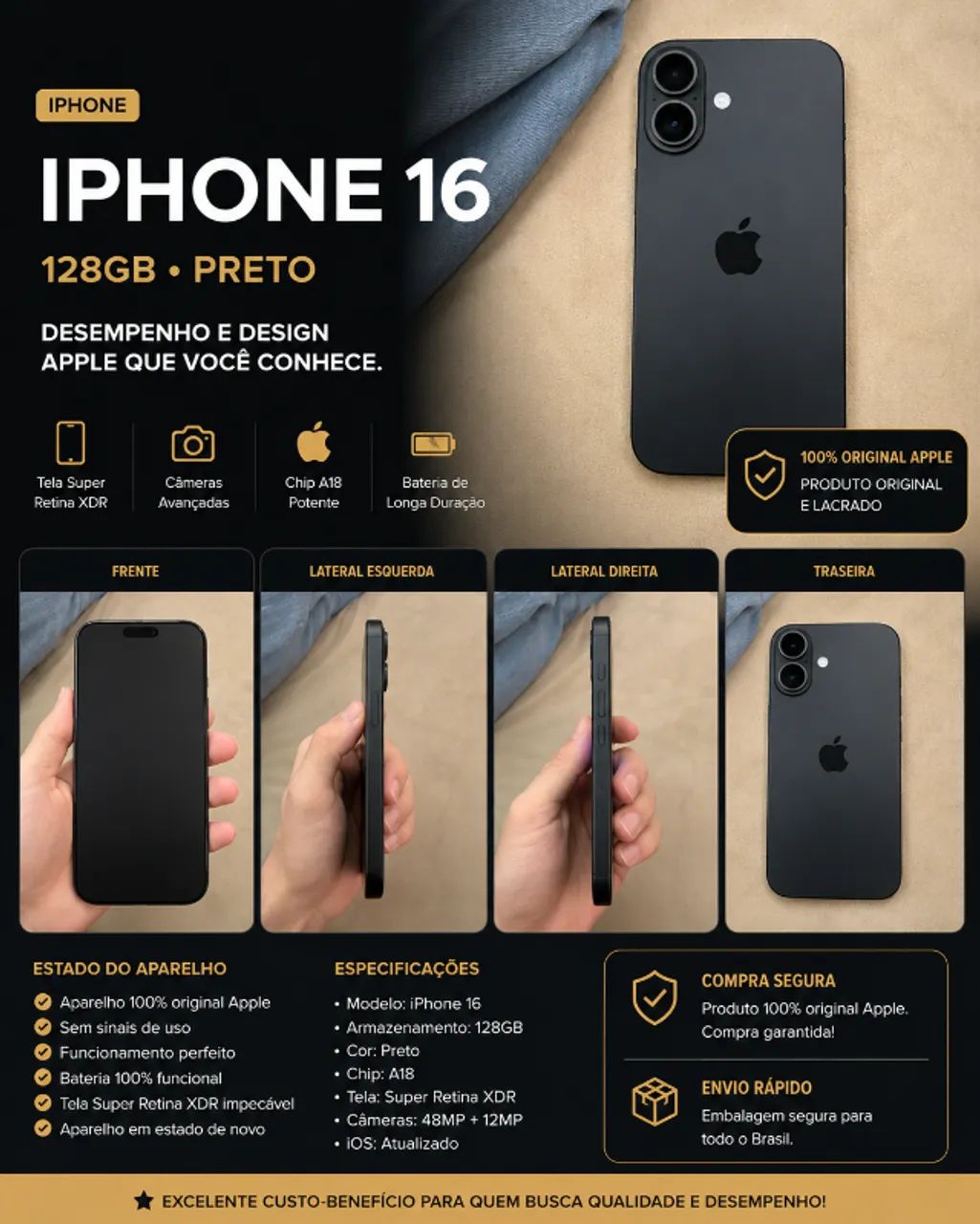 iPhone 16 100% original