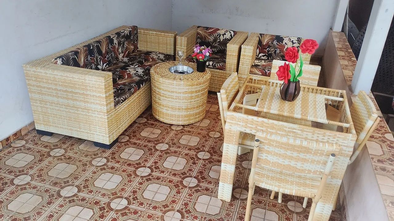 Conjunto de sofá de alto padrão de área externa  - Foto 4