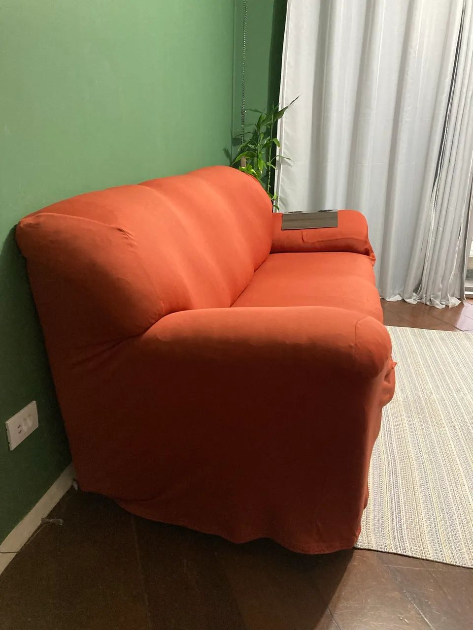 Sofá 3 Lugares com Capa65746287713409123